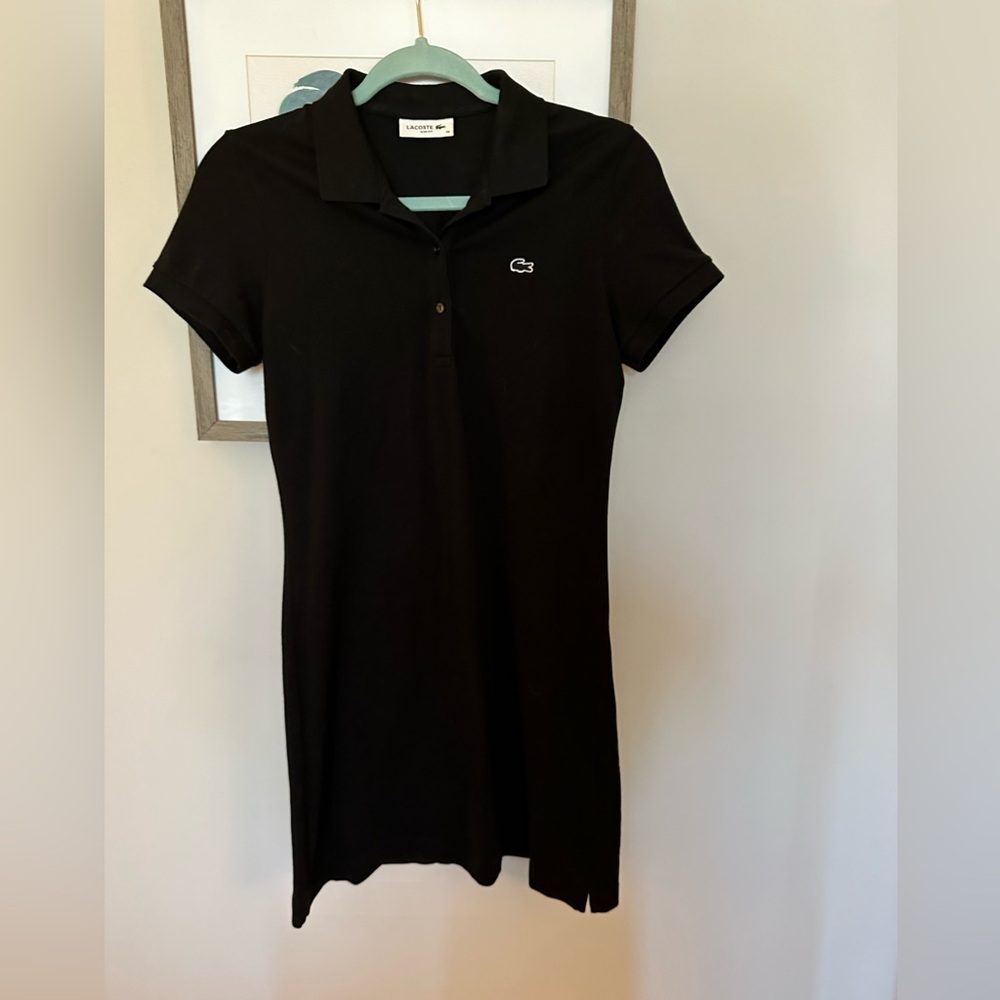 Black slim fit Lacoste dress